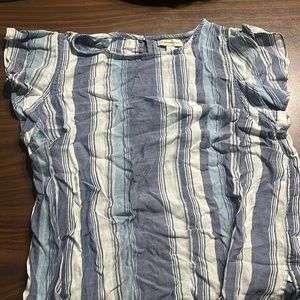 Striped variation of blues top.